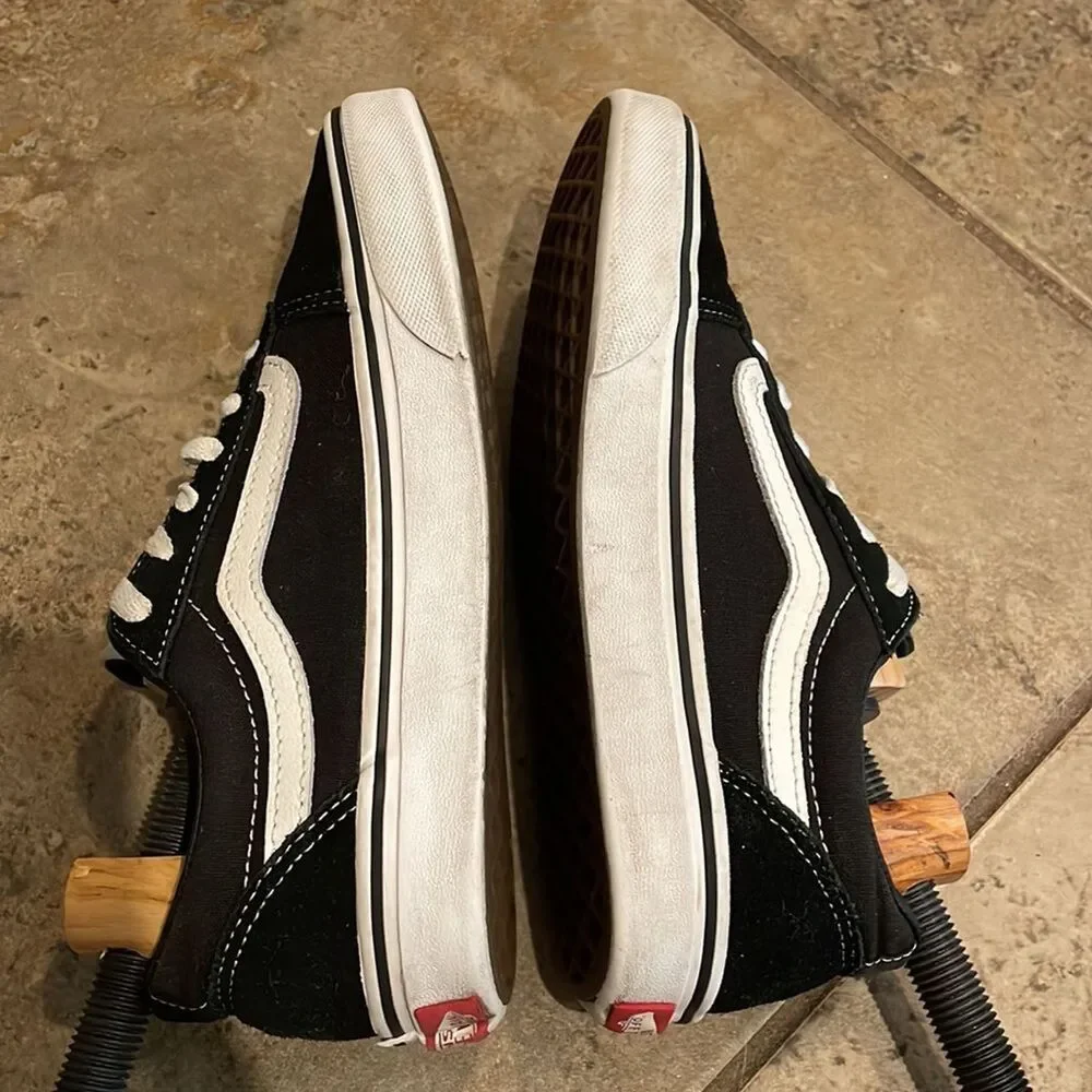 Vans Old Skool Black Suede Leather Low Top Sneaker Shoe US Youth 4.5 EU 36